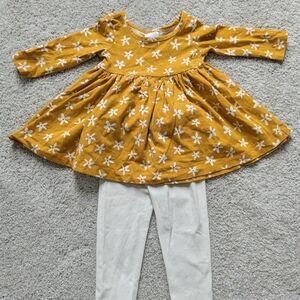 Hanna Andersson Mustard Floral Dress